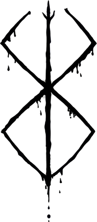 Marca do sacrifício — blackwork