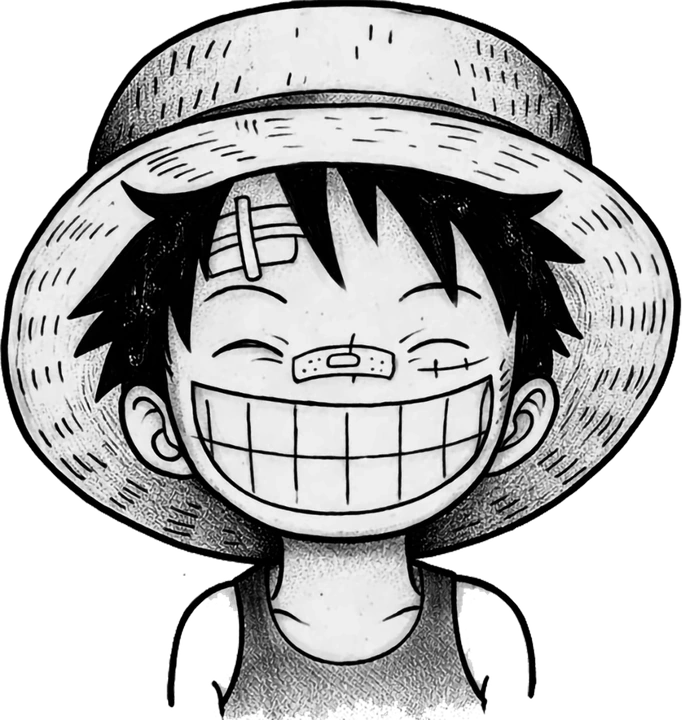 Luffy sorrindo